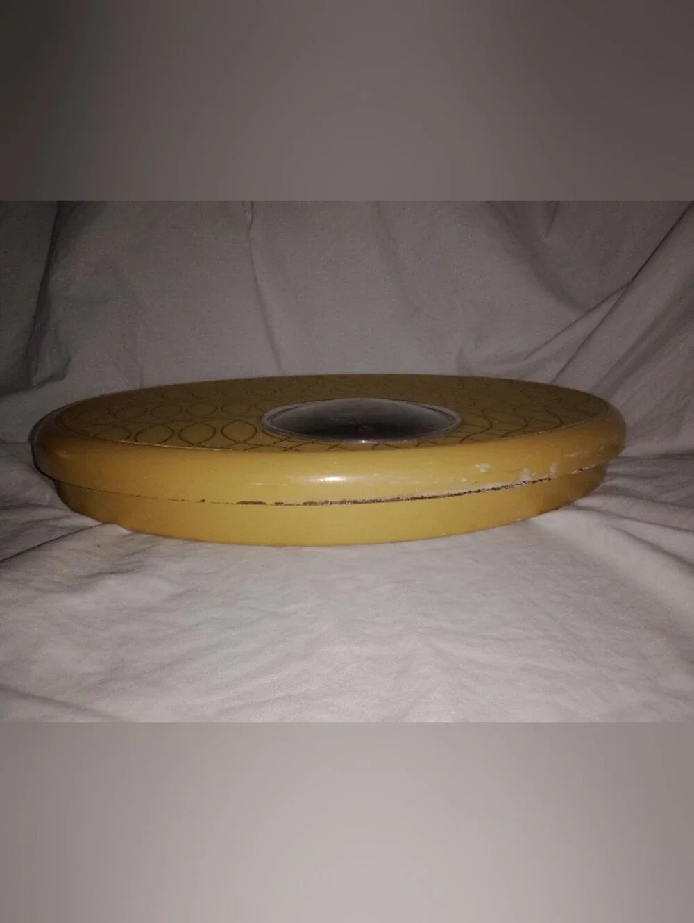 Vintage Borg Weight Bathroom Scale Gold Color 14 1/4